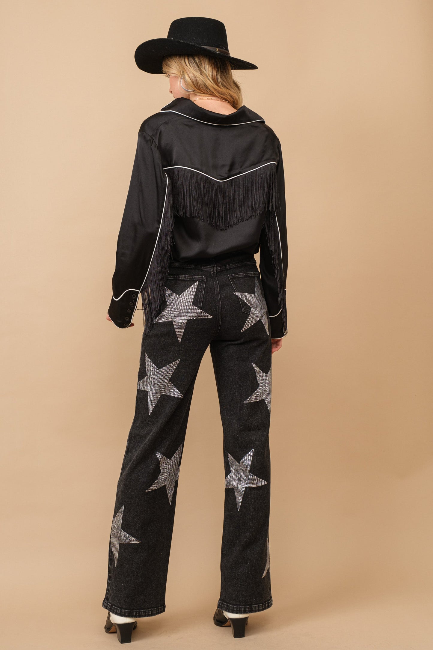 Rhinestone Star Jeans