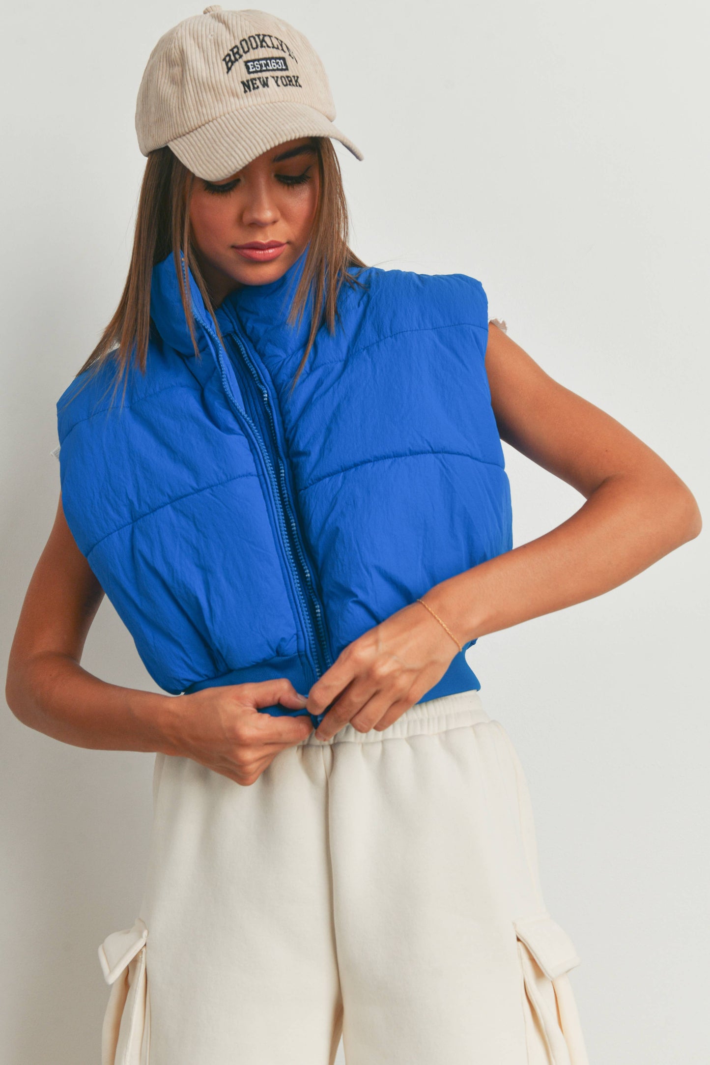 Crop Puffer Vest
