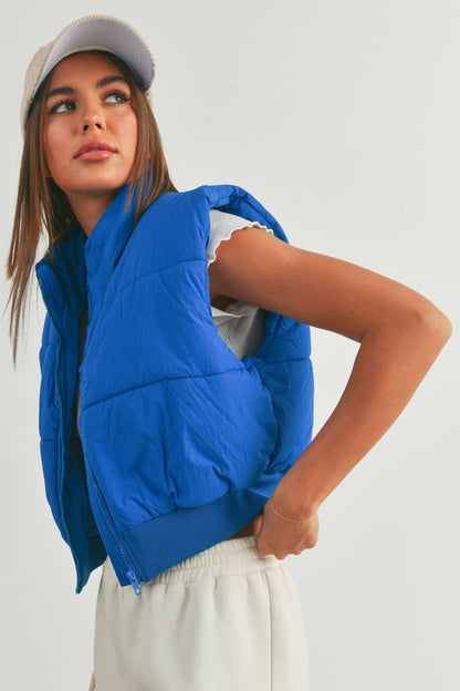 Crop Puffer Vest